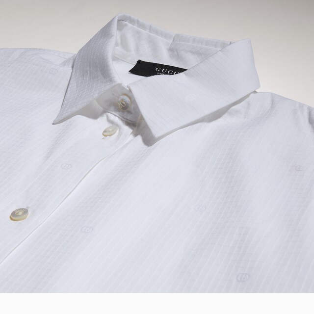GG cotton poplin damier shirt - image 2