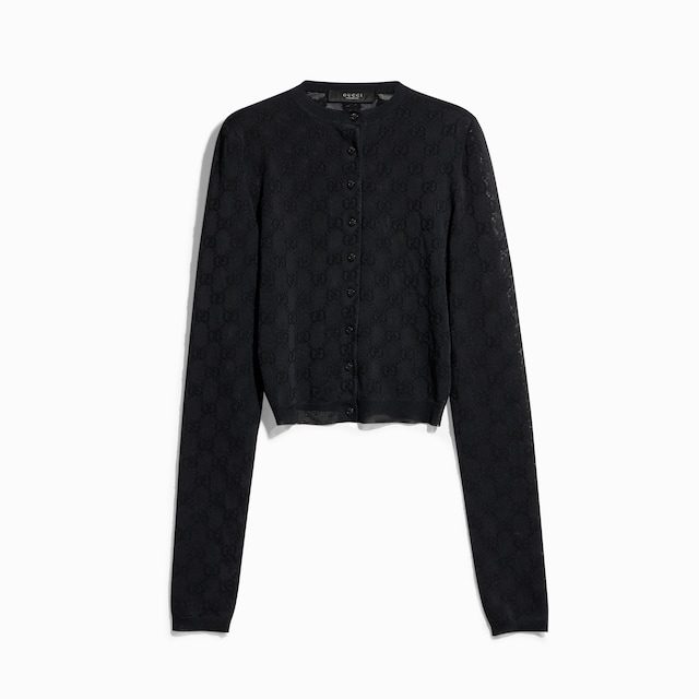 Cardigan aus feinem Crêpe-Viskose