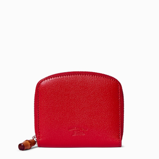 Small wallet with bamboo
