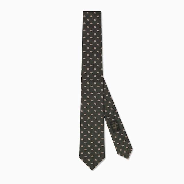 Double G silk jacquard tie