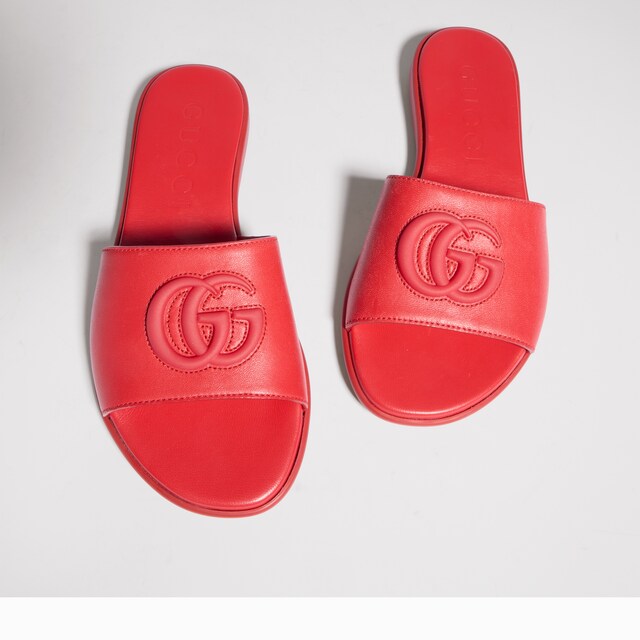 Women's slide sandal with Double G - image 4