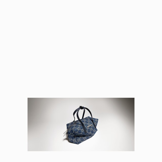 Small boston bag with Gucci plaque - image 4