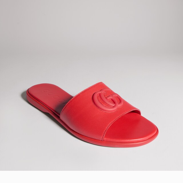 Women's slide sandal with Double G - image 2
