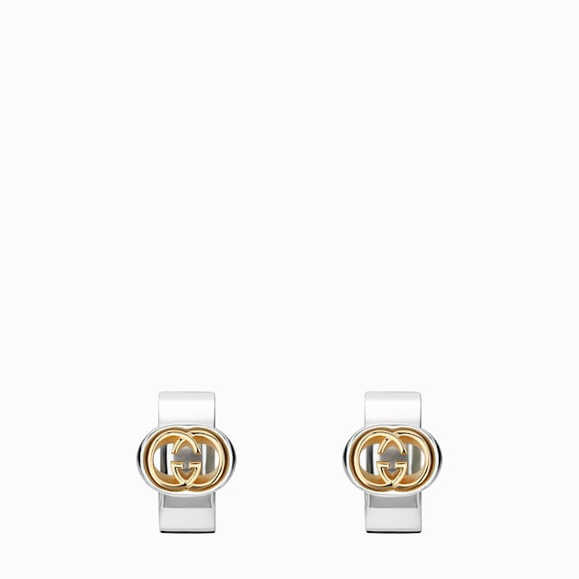Gucci Interlocking mini hoop earrings