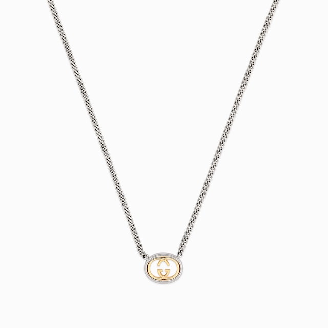 Gucci Interlocking pendant chain necklace