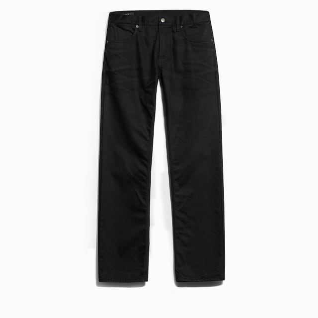 Cotton denim pants with embroidery