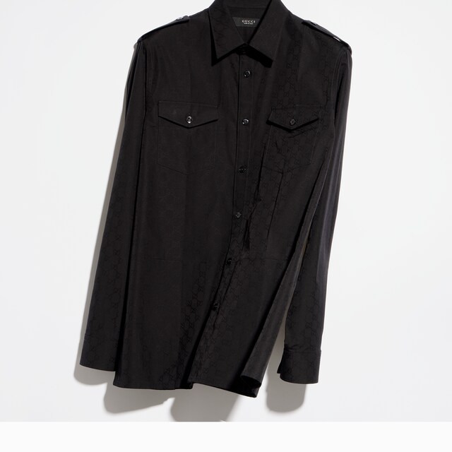 GG cotton poplin shirt