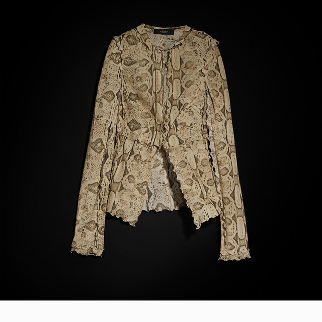 Printed silk shirt - image 4