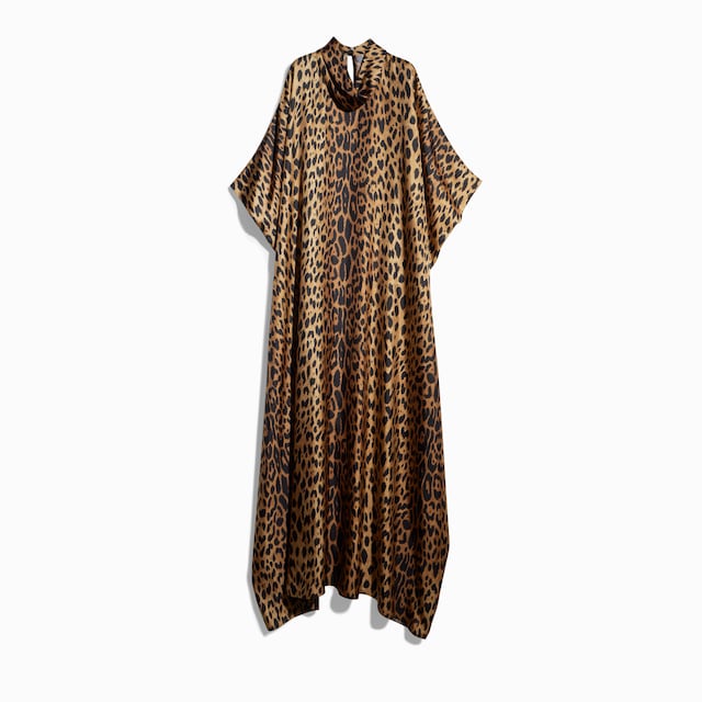 Printed silk dress