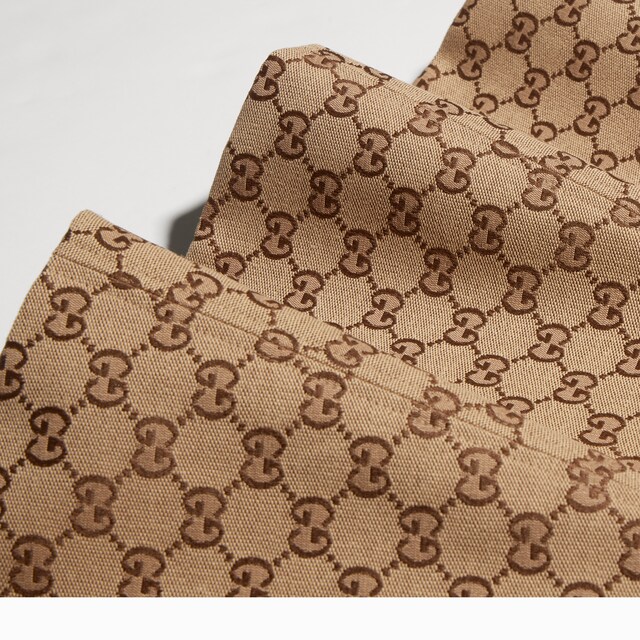 GG cotton canvas flounced skirt - image 4