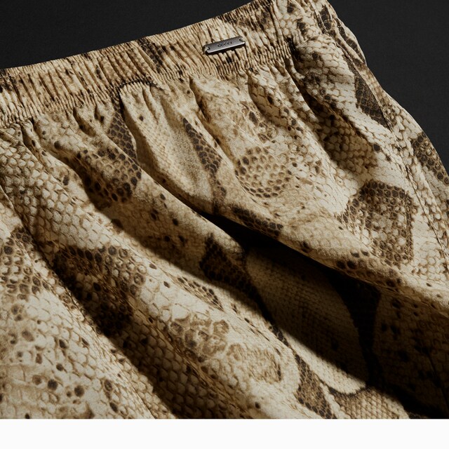 Printed silk shorts - image 4
