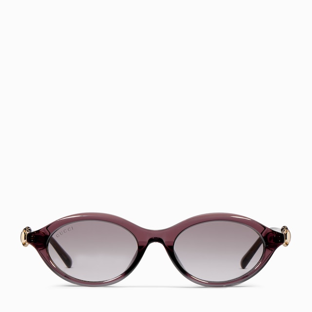Oval-frame sunglasses