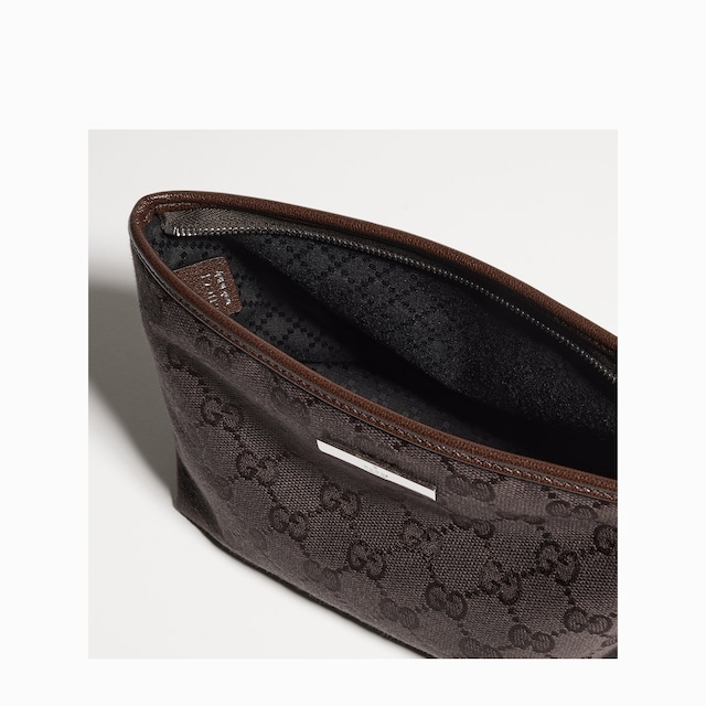 Small pouch with strap and Gucci plaque - image 4