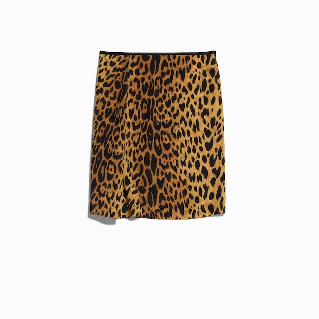 Rock aus Crêpe de Chine mit Print