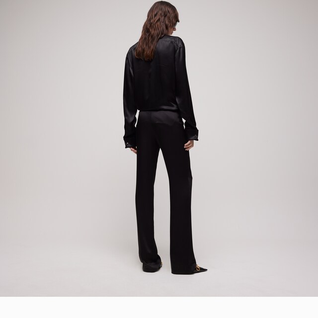 Crepe satin pants - image 2