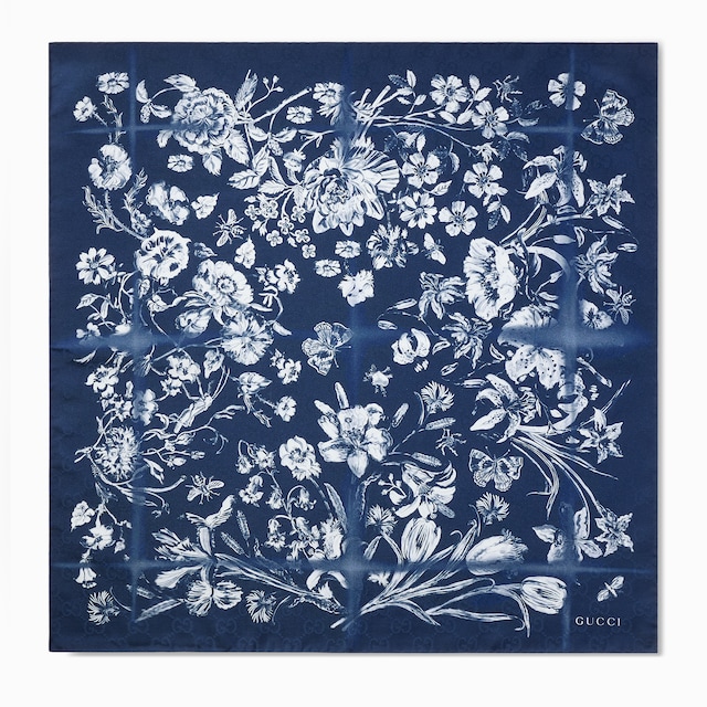 Cotton silk jacquard pocket square
