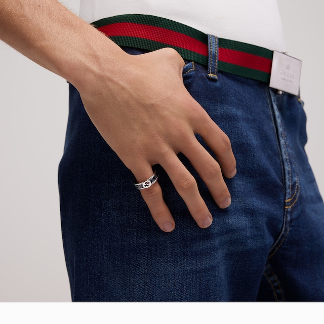 Bague en cristaux Gucci Interlocking
