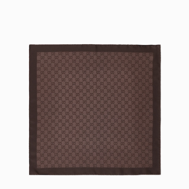 GG silk twill jacquard carré