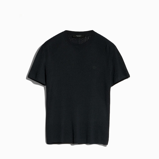 Technical knit fabric T-shirt