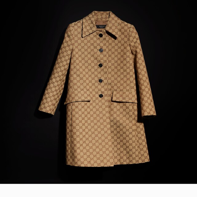 GG cotton canvas coat - image 4