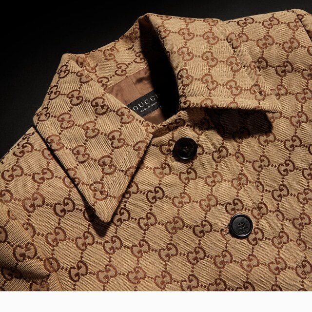 GG cotton canvas coat - image 3