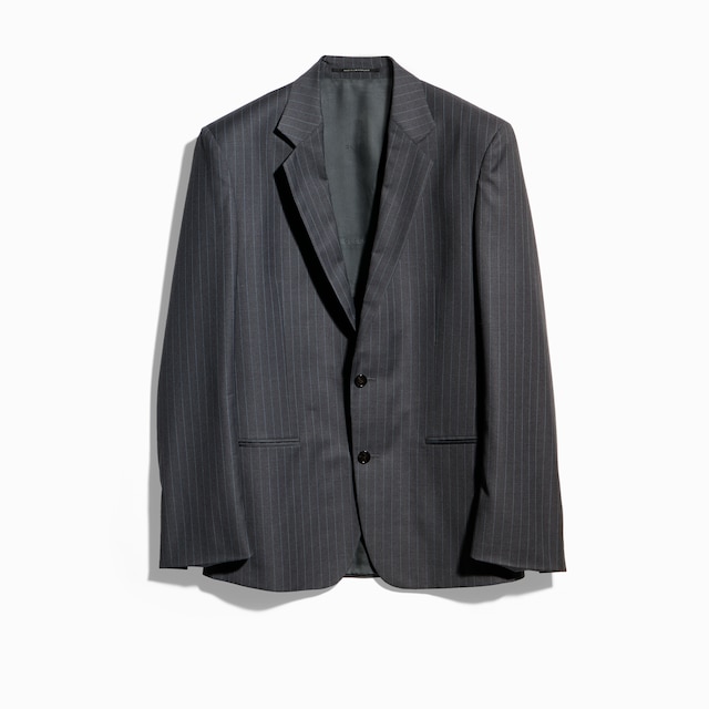 Pinstripe wool jacket