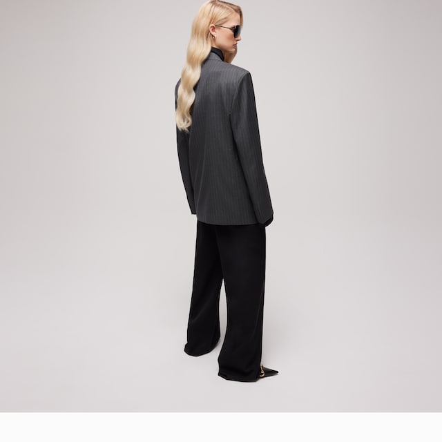 Pinstripe wool jacket - image 3