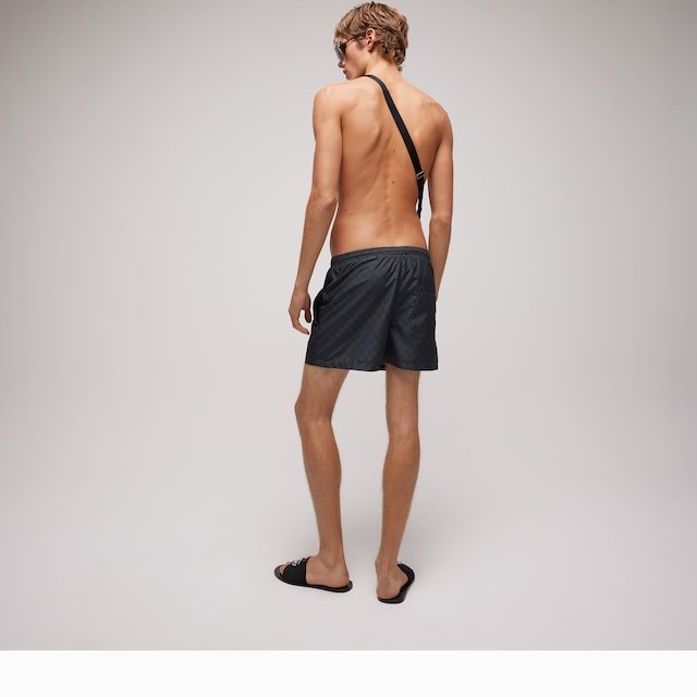 Printed polyester poplin swim shorts - image 3
