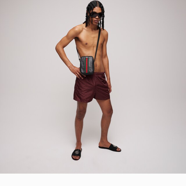 Printed polyester poplin swim shorts - image 5