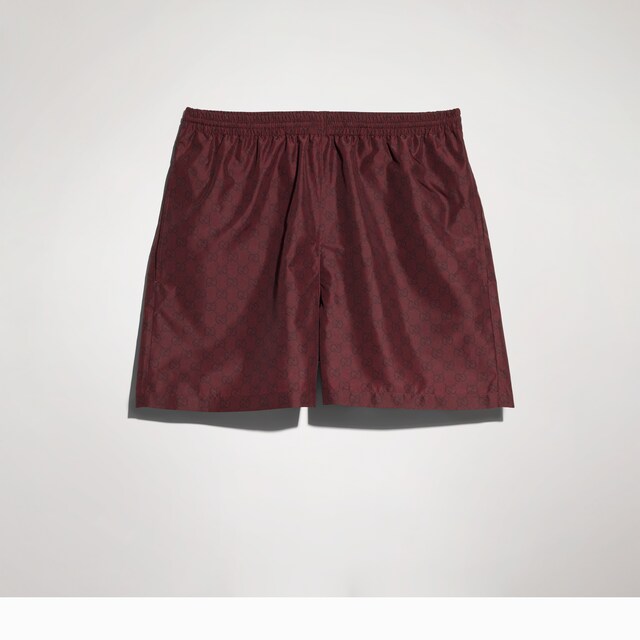 Printed polyester poplin swim shorts - image 4