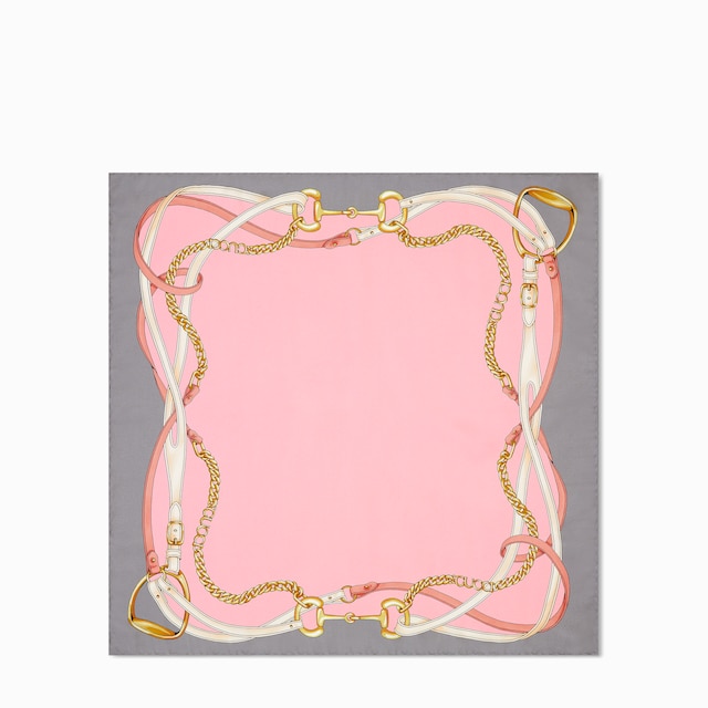Printed silk carré