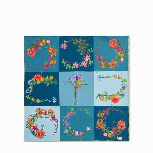 Printed silk twill bandana