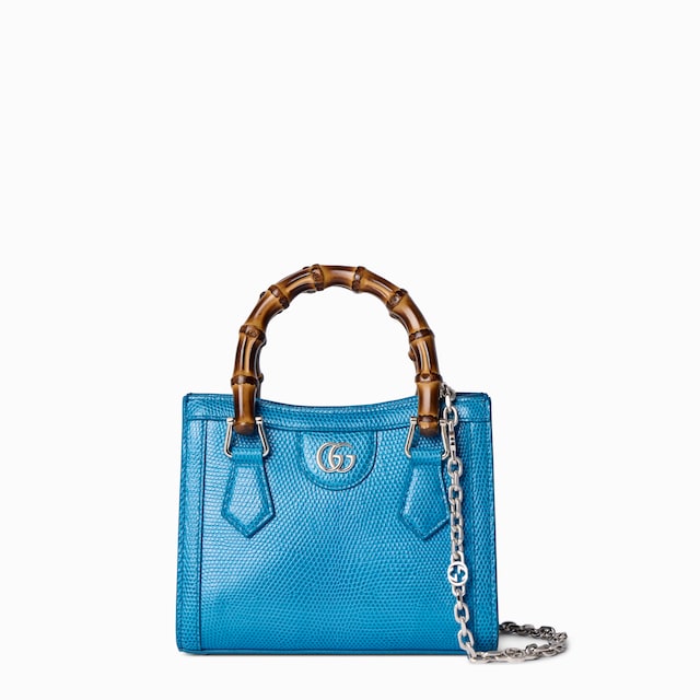 Bolso tote pequeño de lagarto Gucci Diana