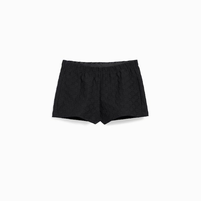 Shorts de jersey jacquard con GG