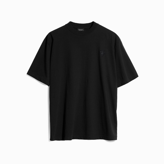 エンブロイダリー付き コットンシルクジャージー Tシャツ