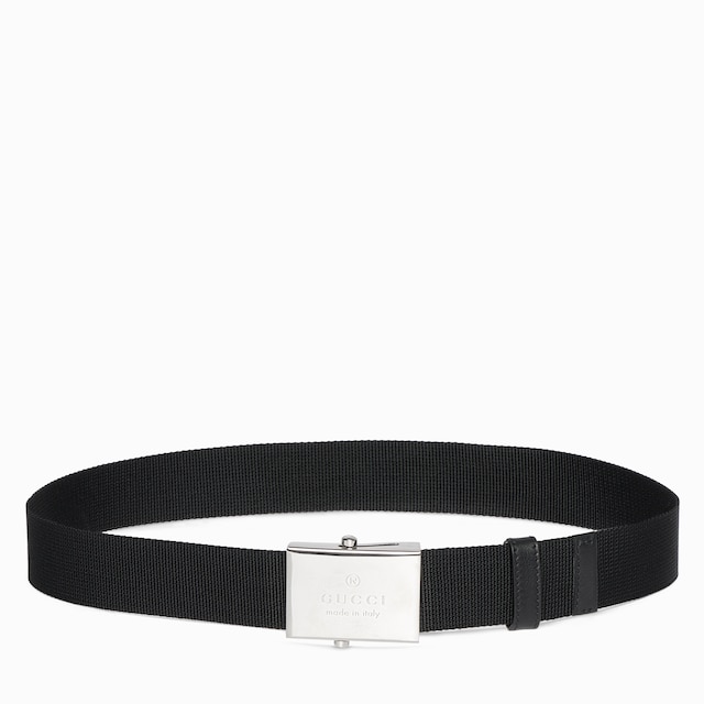 Belt with rectangular buckle