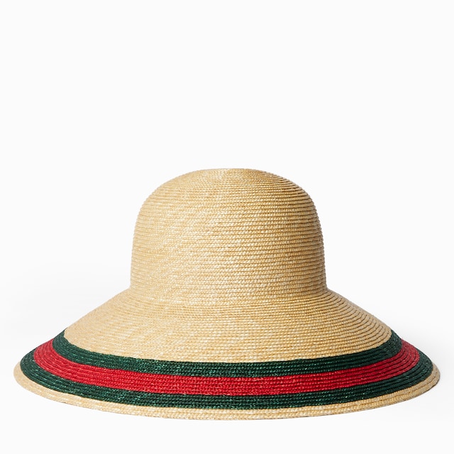 Sombrero tejido con tribanda Web