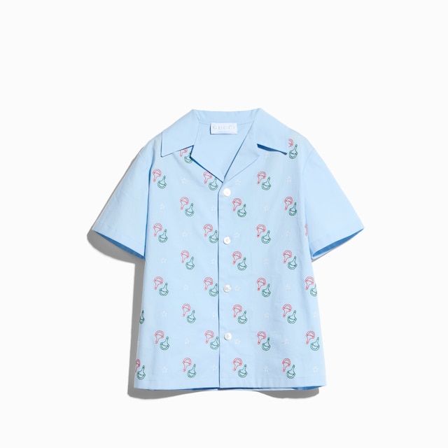 Children's cotton shirt with embroidery