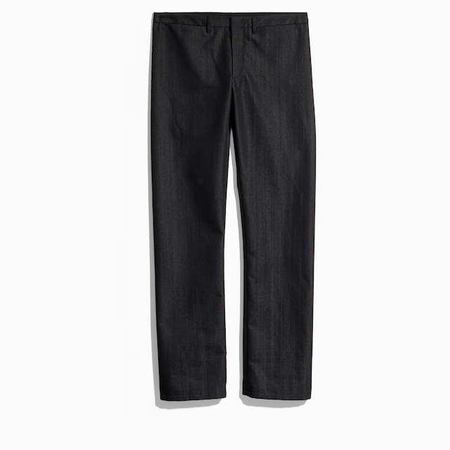 Cotton blend denim pants