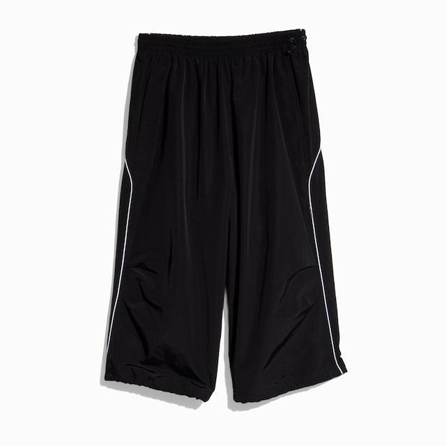 Cotton nylon bermuda with embroidery