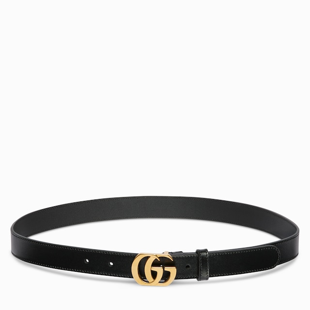 Thin belt with Double G buckle