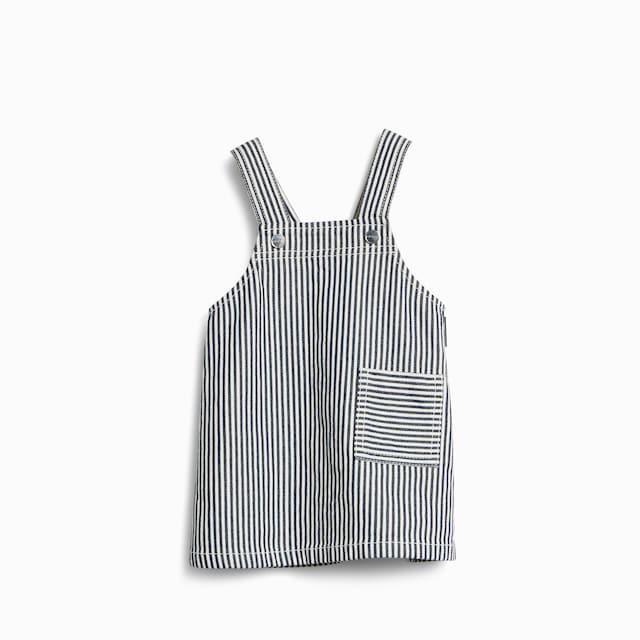Baby striped denim dress
