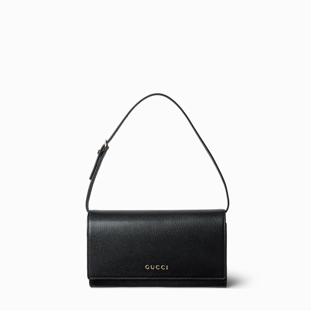 Mini pouch with Gucci lettering