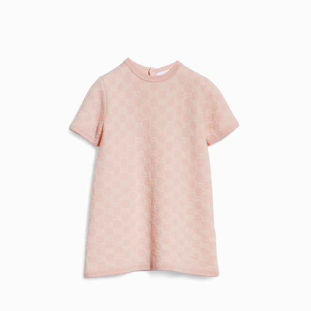 Baby GG wool jacquard dress