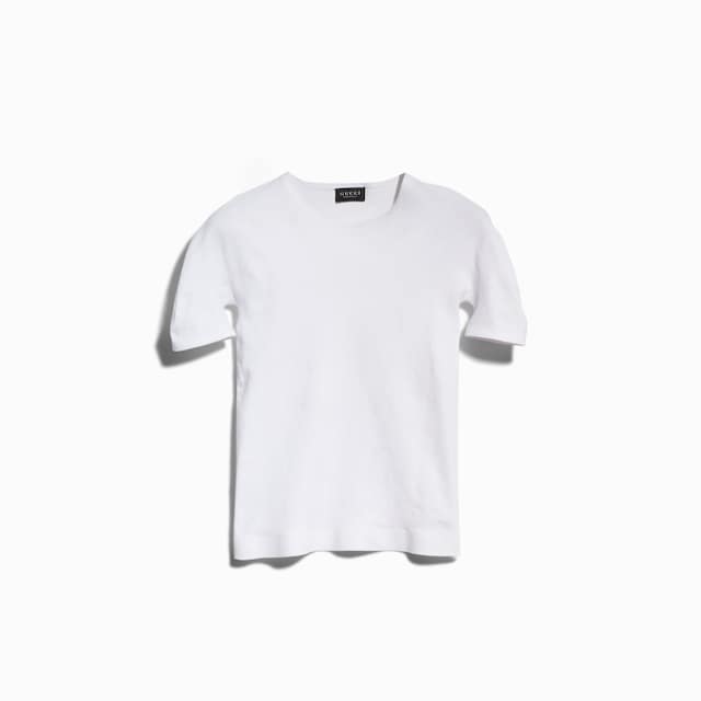 Seamless stretch nylon jersey T-shirt