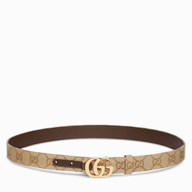Reversible belt with Double G buckle