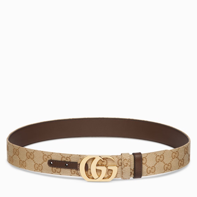 Reversible belt with Double G buckle