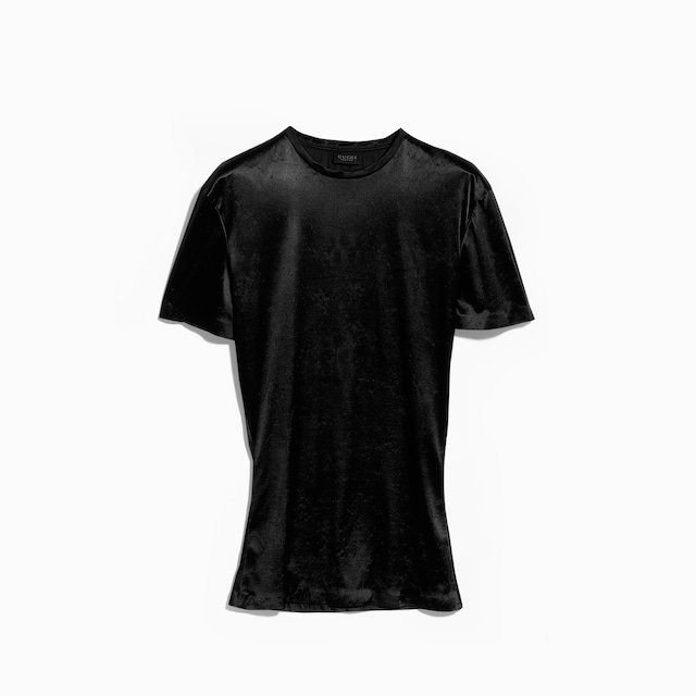 T-shirt en jersey stretch en satin