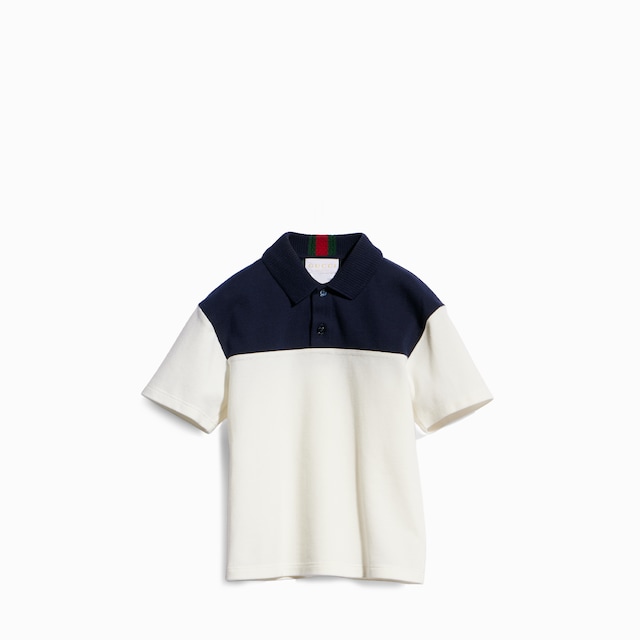 Baby cotton polo shirt with Web