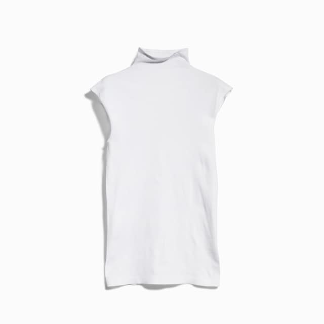 Seamless stretch nylon jersey top